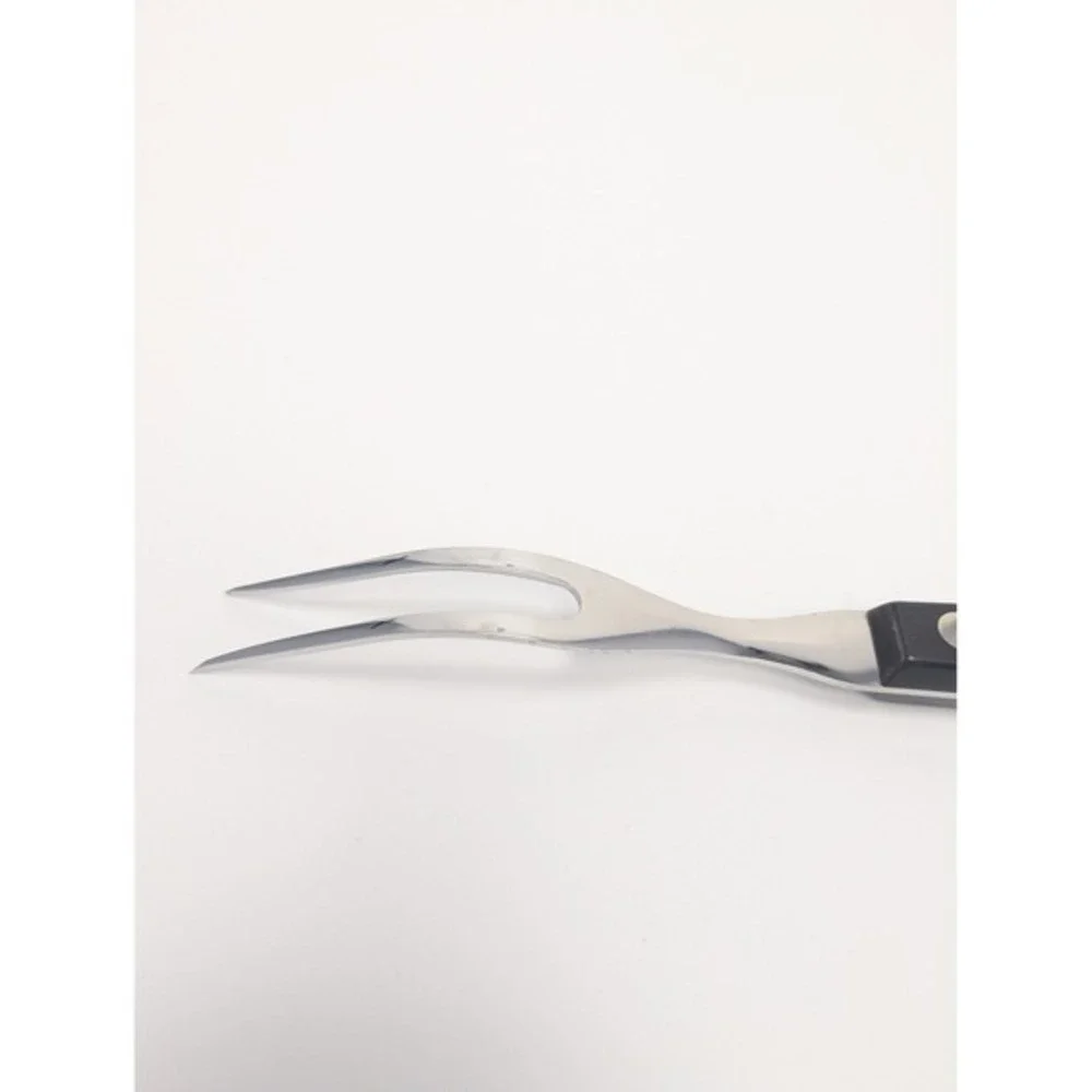 Cutco No 37 Carving Fork Dark Square Handle Meat Carving Fresh Factory Sharpened
